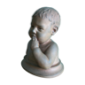 Child bust in terracotta