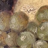 Painting 'Still Life with Fruits' Oil on panel signed, 1900s