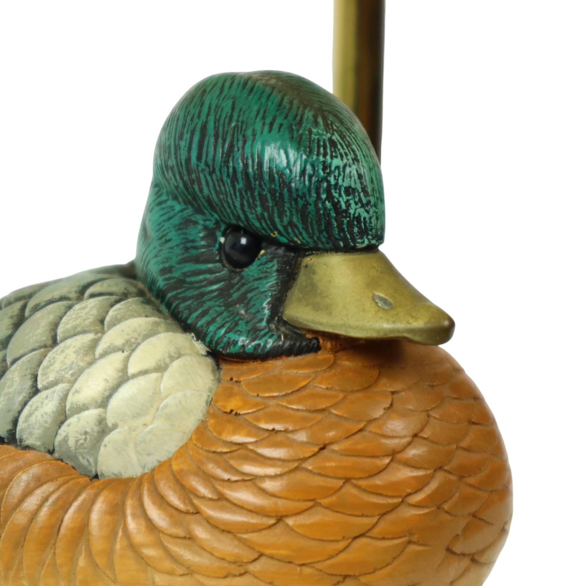 Artiflex Duck Lamp Design Brass Resin Travertine Malevolti