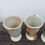 Signed stoneware cups