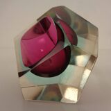 Italian Sommerso Murano Glass Ashtray by Flavio Poli, 1960s