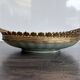 Antique celadon porcelain bowl mounted in gilded bronze, 19th century.