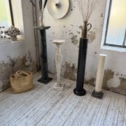 Set of 4 marble columns or pedestals.