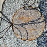 Heart-shaped iron garden chairs