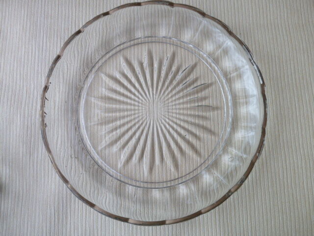 Old moulded pressed glass cheese bell