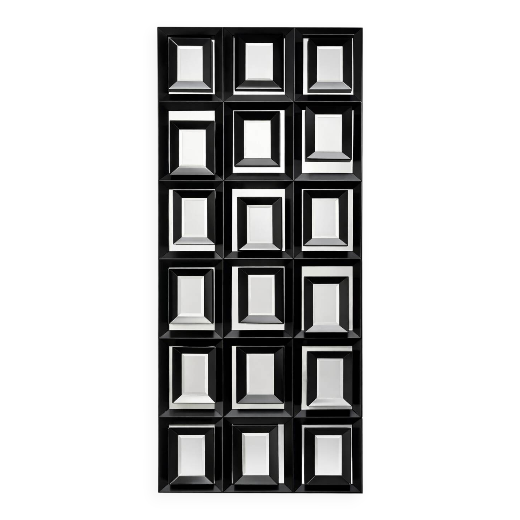 Christopher Guy "Cubism" Mirror 50-2351 – Black – New