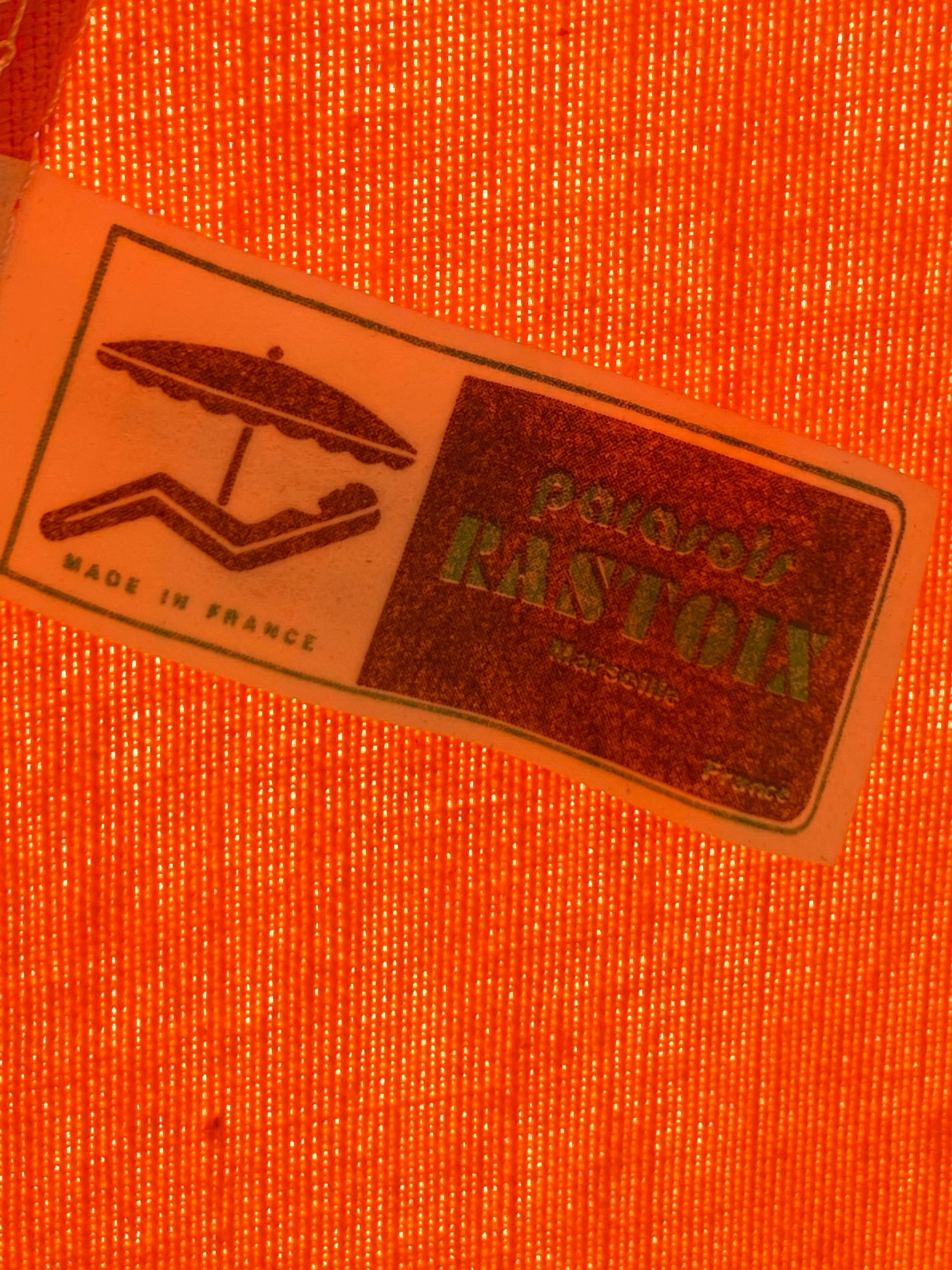 Vintage orange umbrella