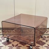 smoked plexi coffee table