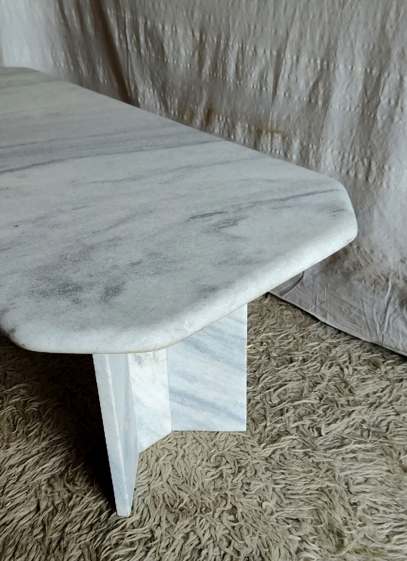 Table basse en marbre, 70's