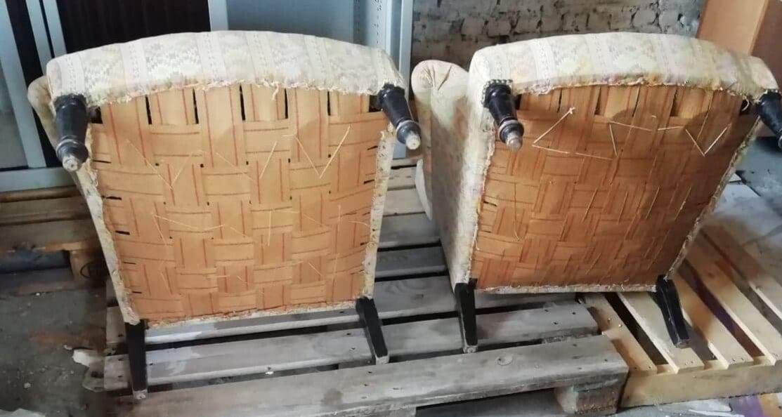 Pair of Napoleon lll armchairs