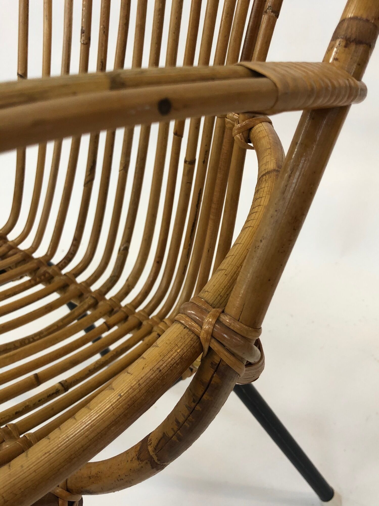 Rattan armchair by Rohe Noordwolde, 1960, Netherlands