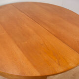 Vintage extendable dining table & 4 black chairs from Mcintosh,1960s
