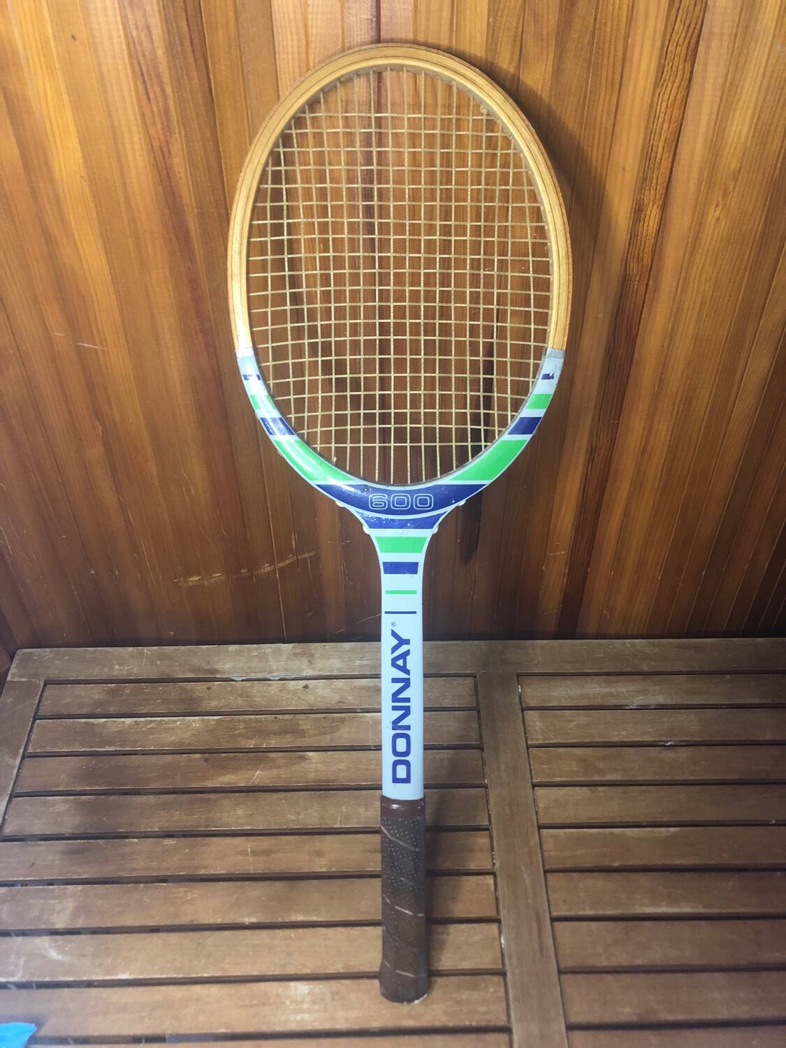 Old DONNAY 600 Tennis Racket Vintage Wood #A366