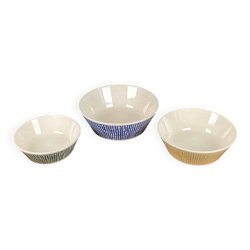 Mid-century German ceramic bowls by Limburg, 1960s, set of 3.