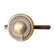 Vintage furniture knob in Louis XVI style, gilded with fine gold.