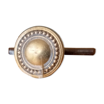Vintage furniture knob in Louis XVI style, gilded with fine gold.