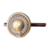 Vintage furniture knob in Louis XVI style, gilded with fine gold.