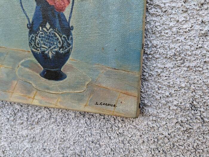 Old painting "Anemones"