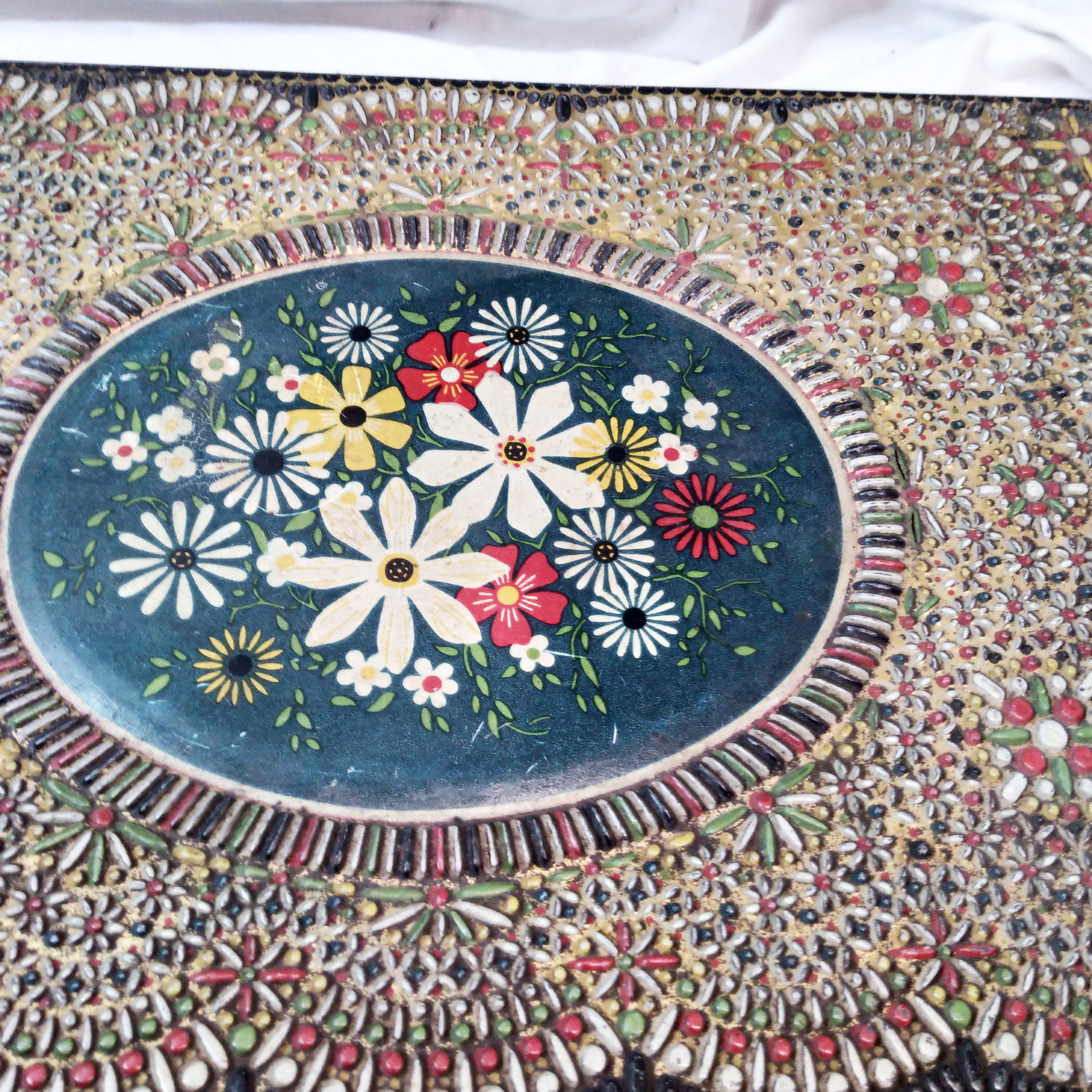 1950 painted metal box