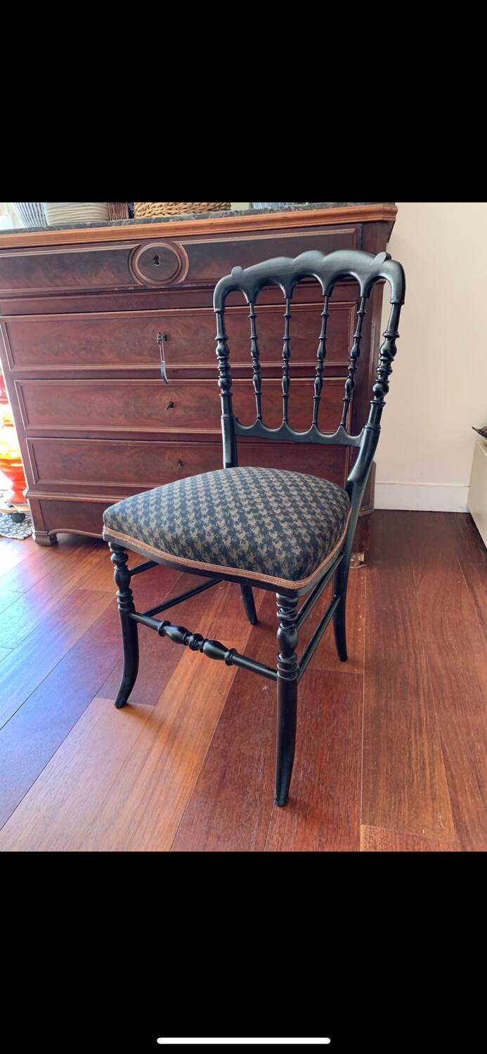 Black Napoleon III chair