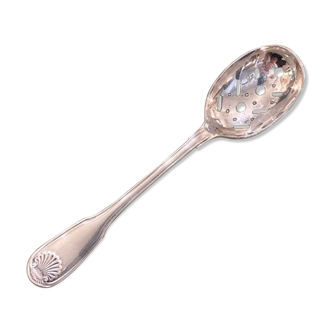 Olive spoon, silver metal, Christofle