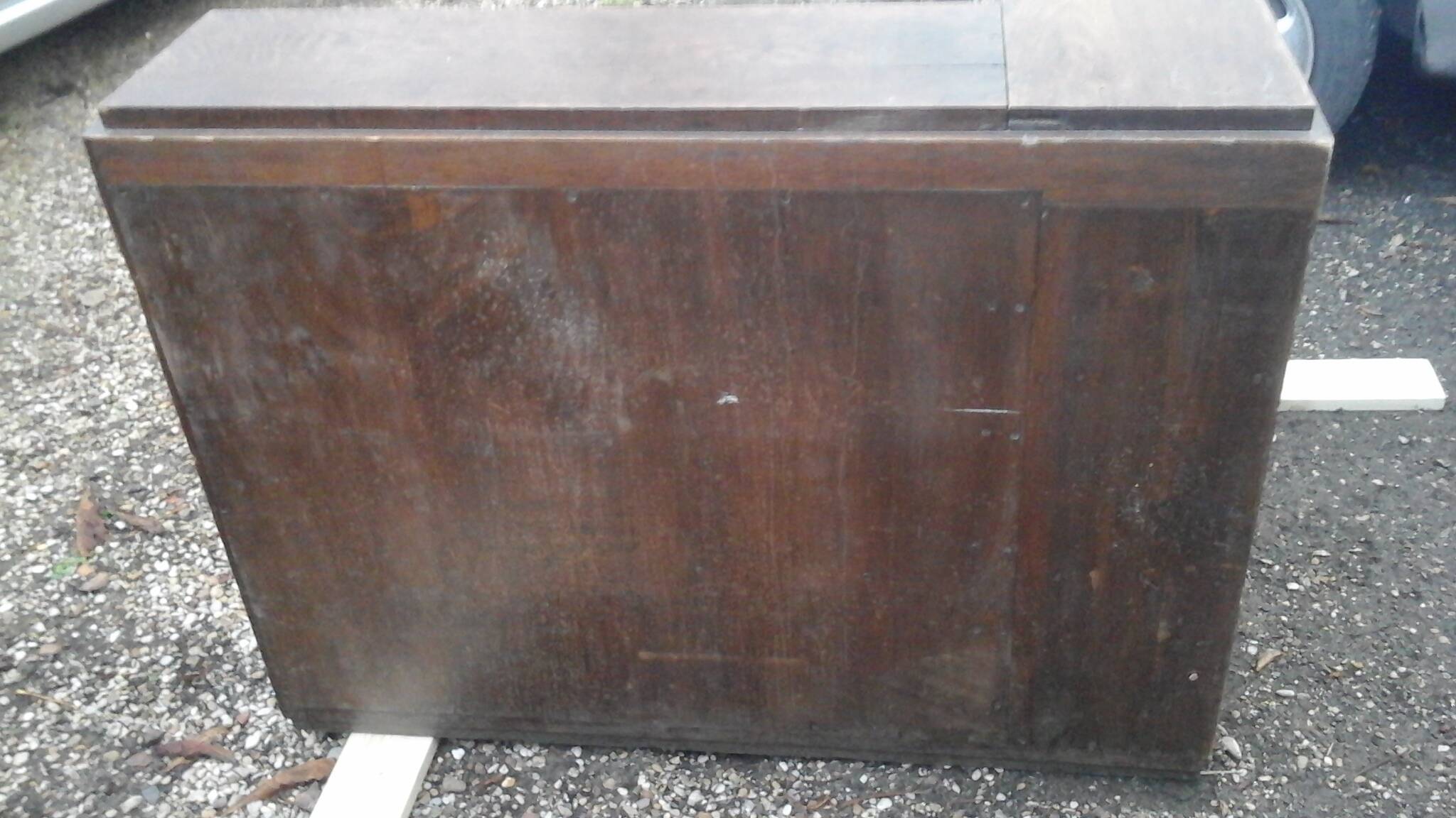 Oak art deco corner unit