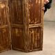Four-sided screen in patinated solid oak, 1900s period