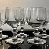 Large crystal beer or dessert glasses, 2 heights