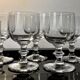 Large crystal beer or dessert glasses, 2 heights