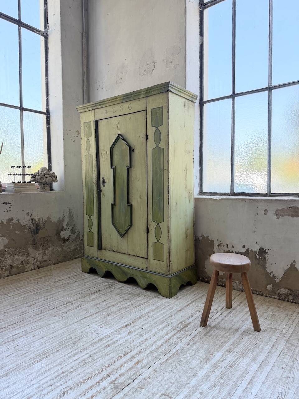 Armoire polychrome alsacienne 1800