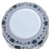 Series of 4 plates to dessert XIX
