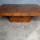 Table basse, bar loupe d'orme, années 70