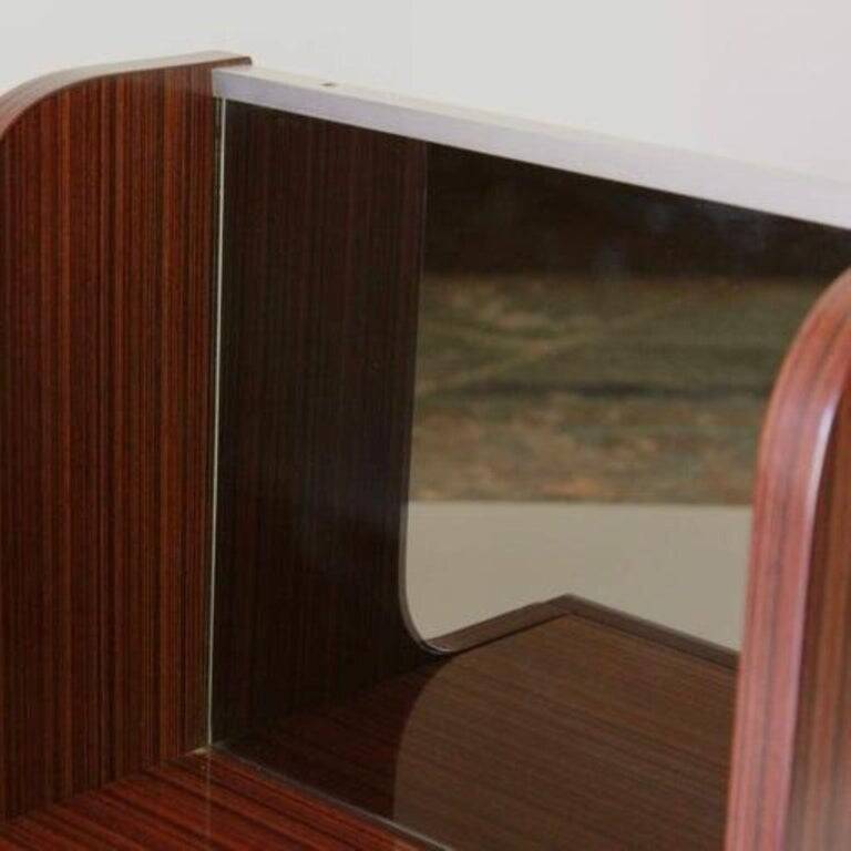 Vintage Italian Mid-Century Modern Wood Bedside Tables, 1970 circa