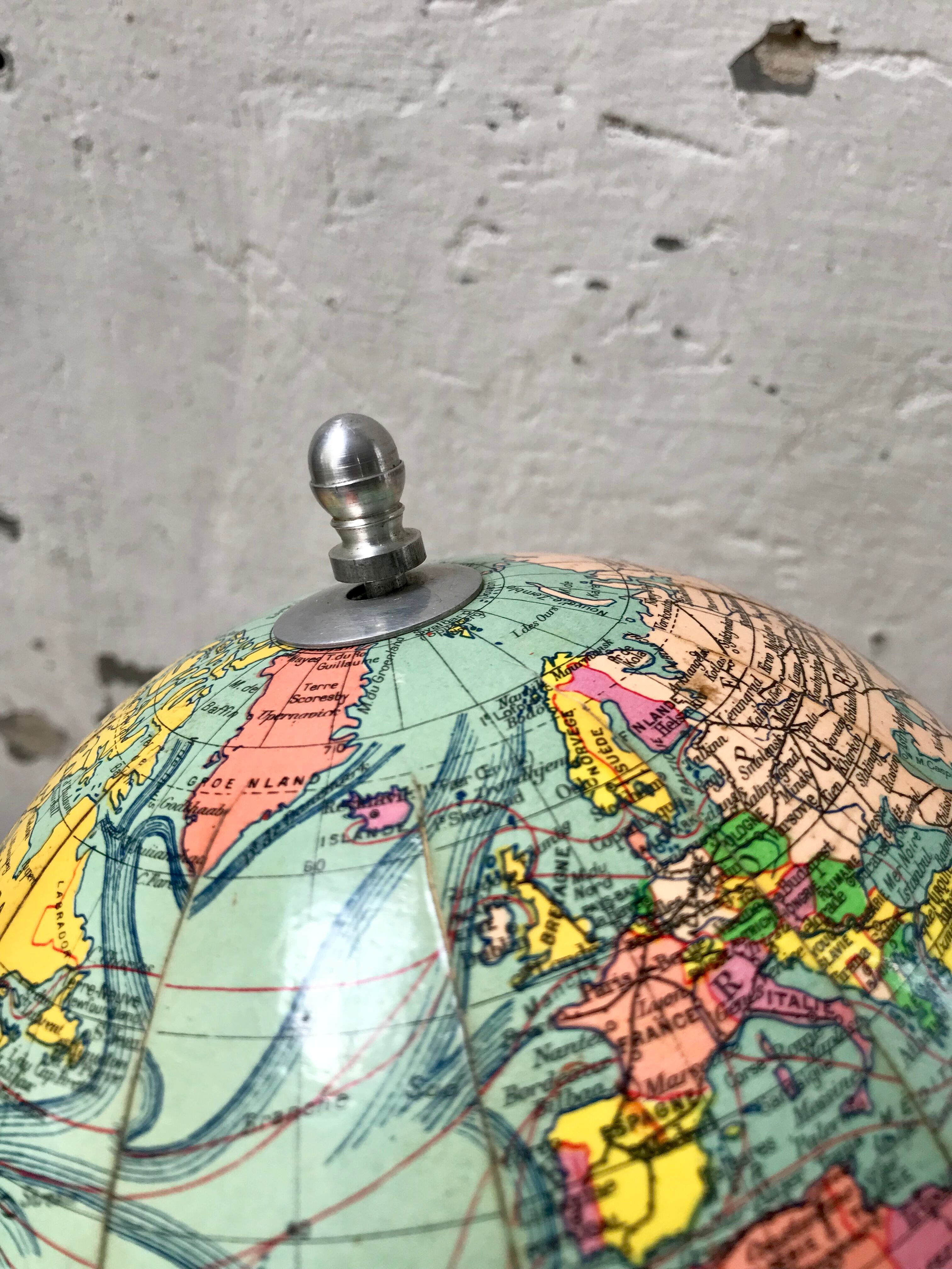 World map base aluminum