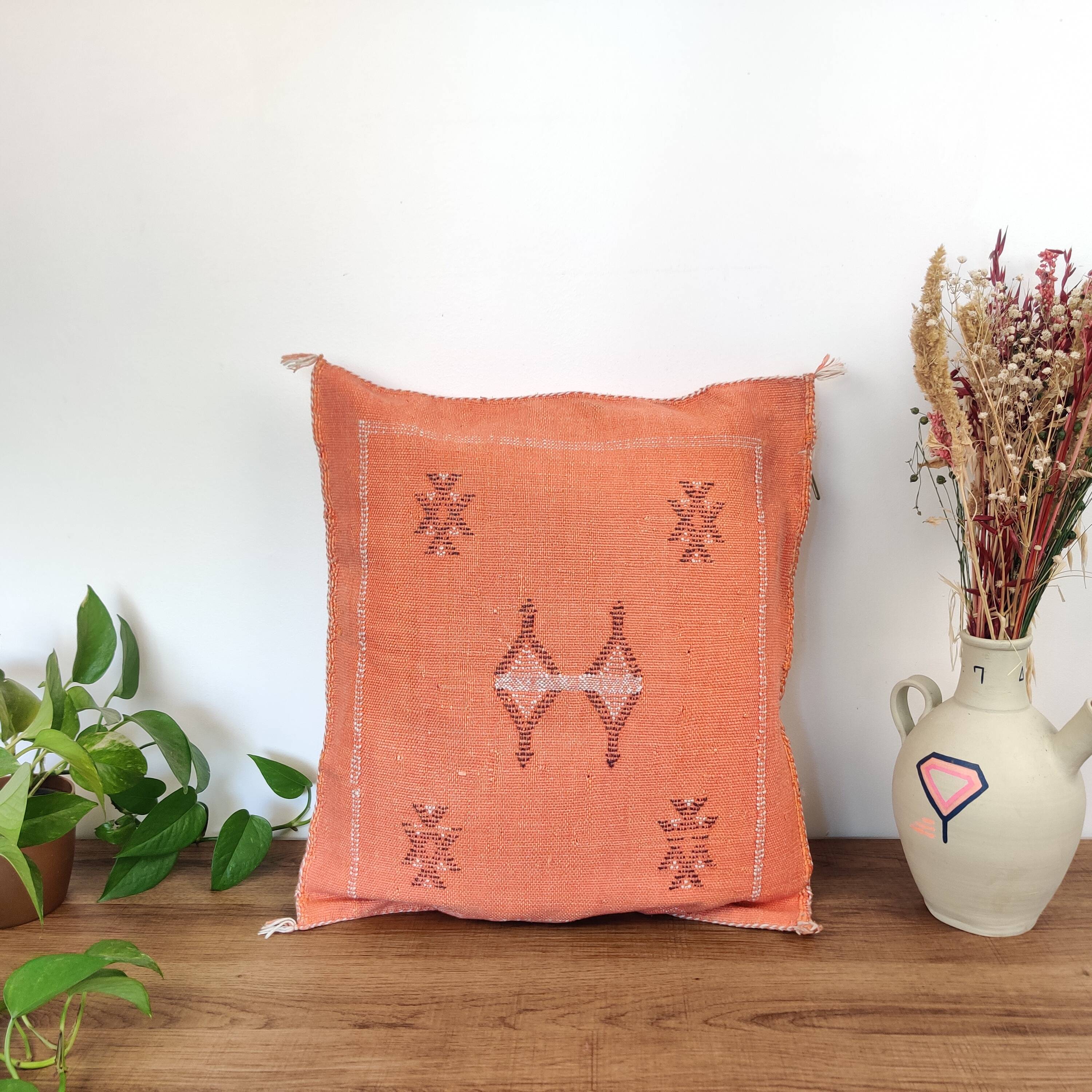 Berber cushion Sabra Orange