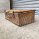 1930s wicker travel suitcase