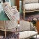 Salon Louis XVI style end XIX wooden painted