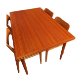 Table en teck vintage type scandinave