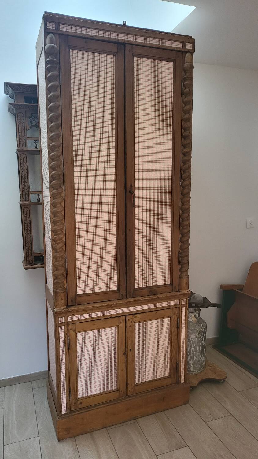 Antique 2-piece dresser – Electrified – Louis-Philippe pediment – 250 cm