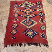 Tapis marocain unique - Tapis Art déco vintage - Tapis Boucharouit