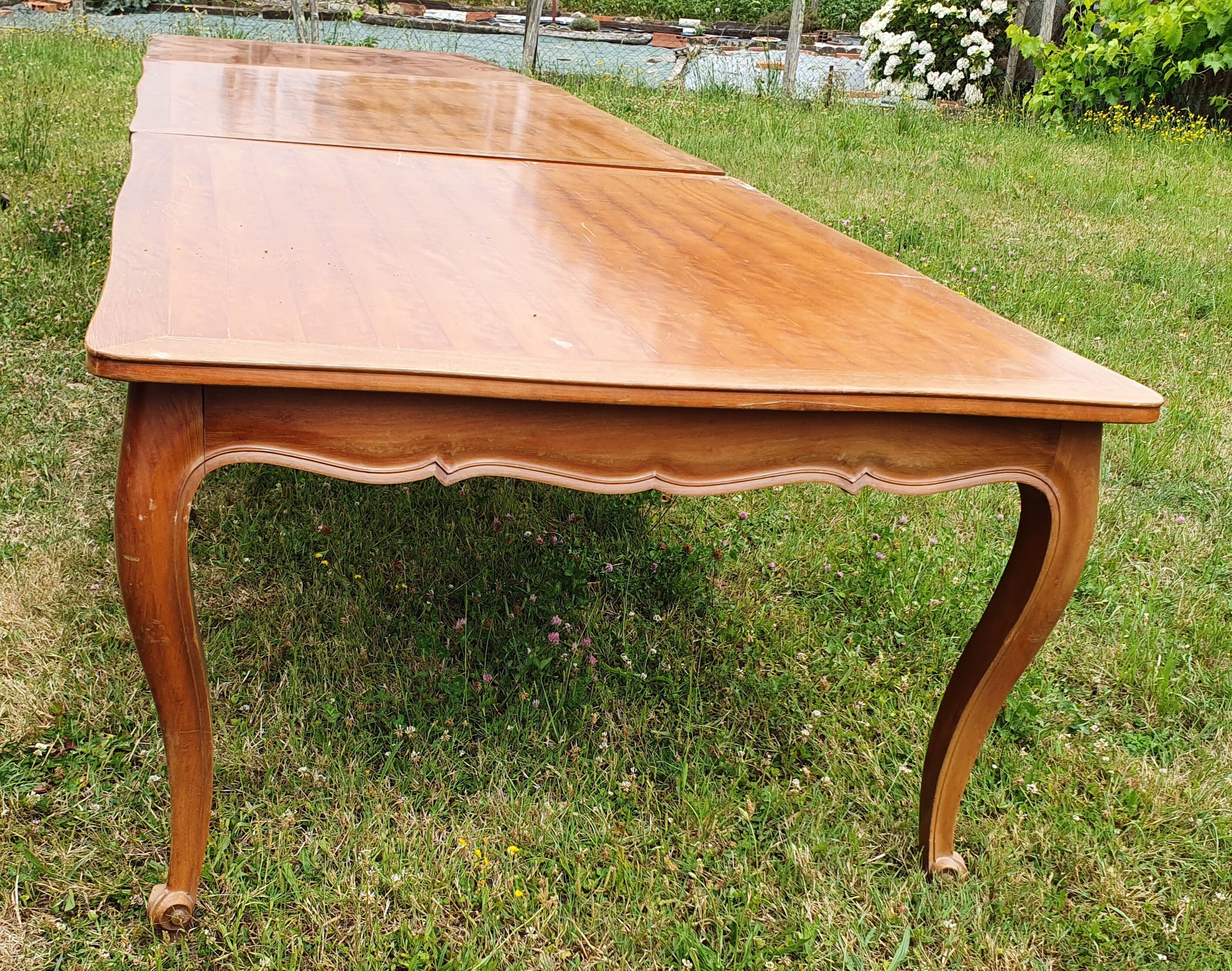 Louis XV style table 4.50 m in 3 parts