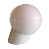 Opaline globe wall and white/vintage ceramic base 50s-60s