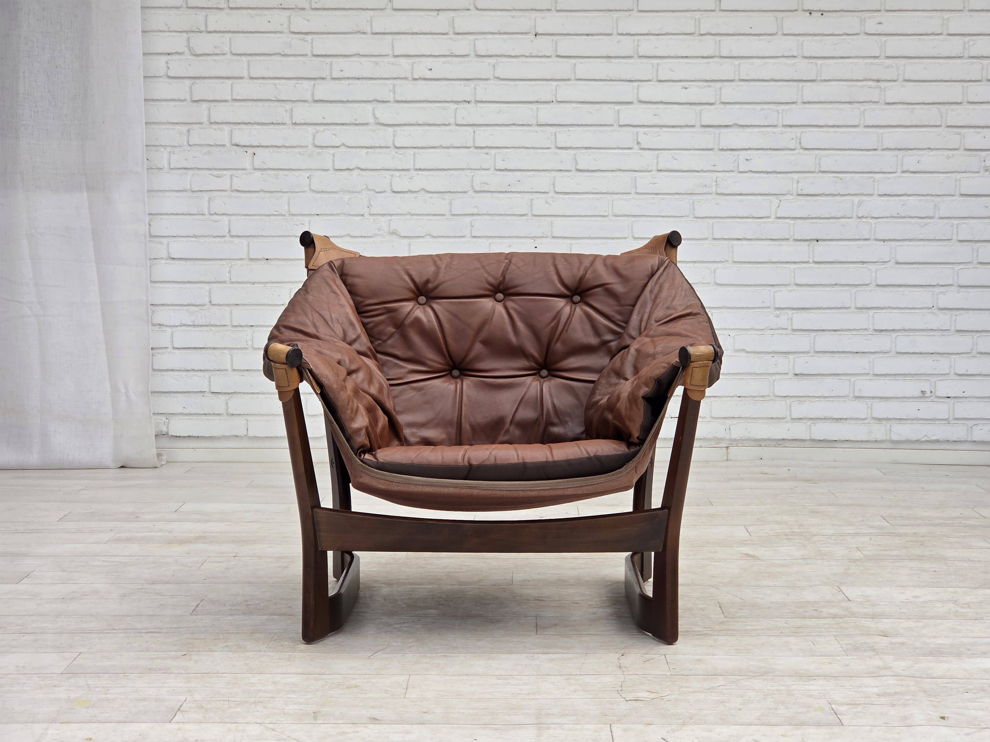 1970s, Norwegian design by Tormod Alnaes, "Trega" loungechair.
