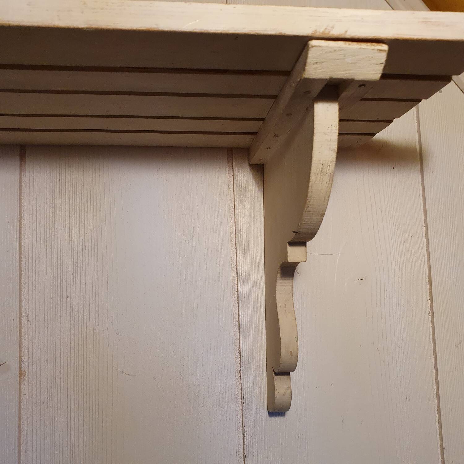 White wall shelf