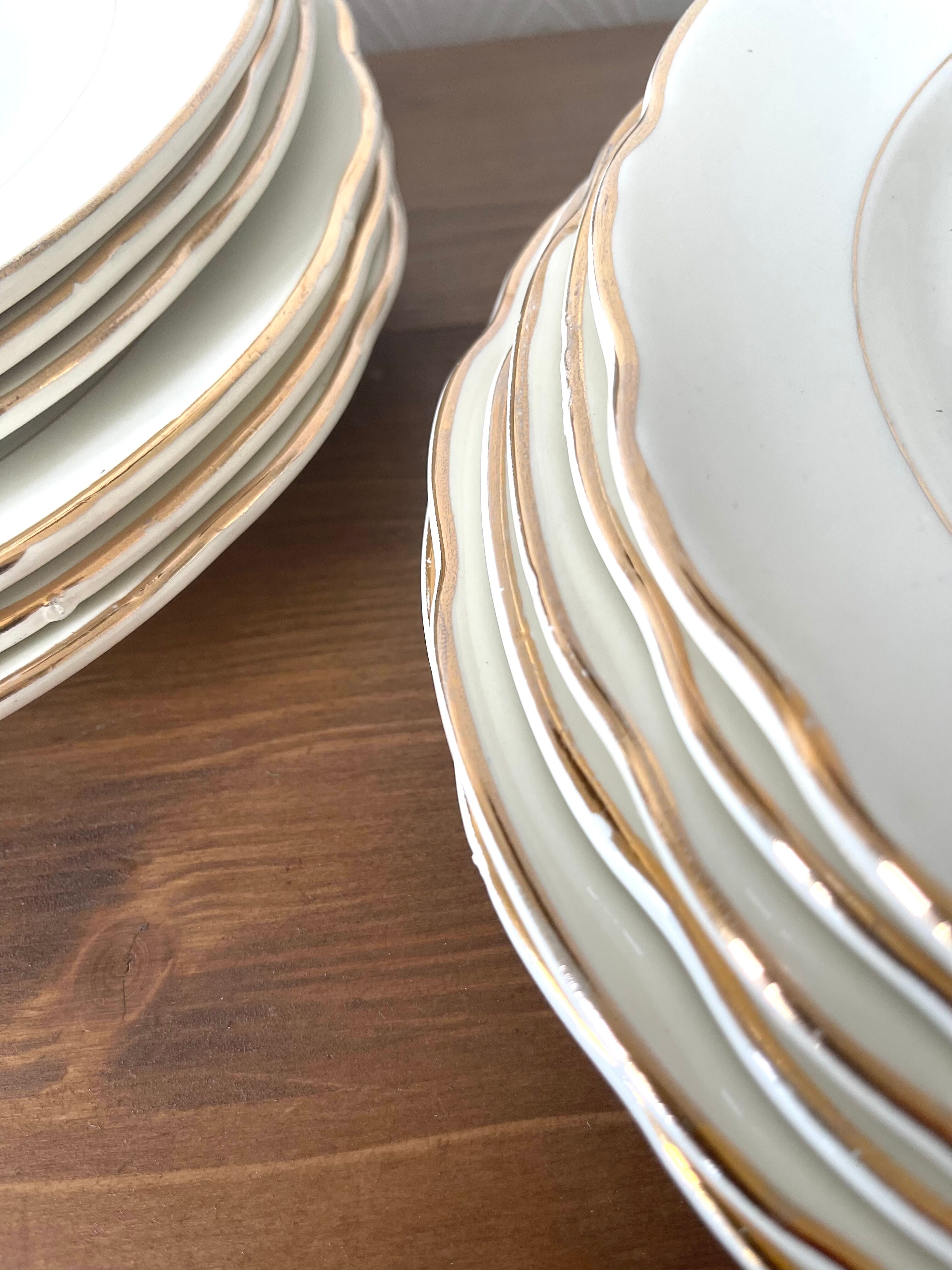 12 Gien vintage dessert plates