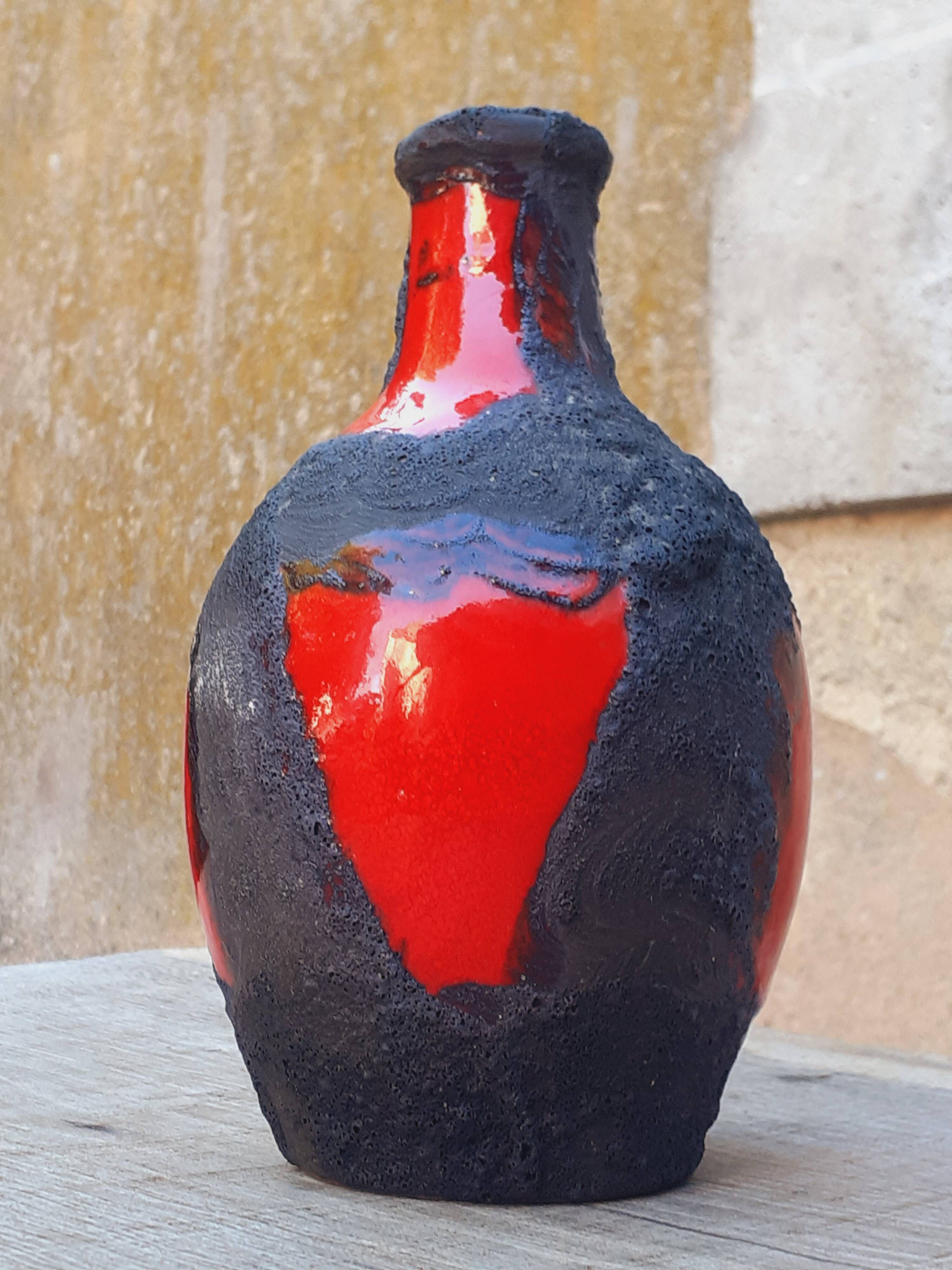 Vase en céraique année 60/70 Fat Lava Marei