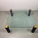 Hollywood Regency Mid-century Design Peter Ghyczy Glass & Brass.