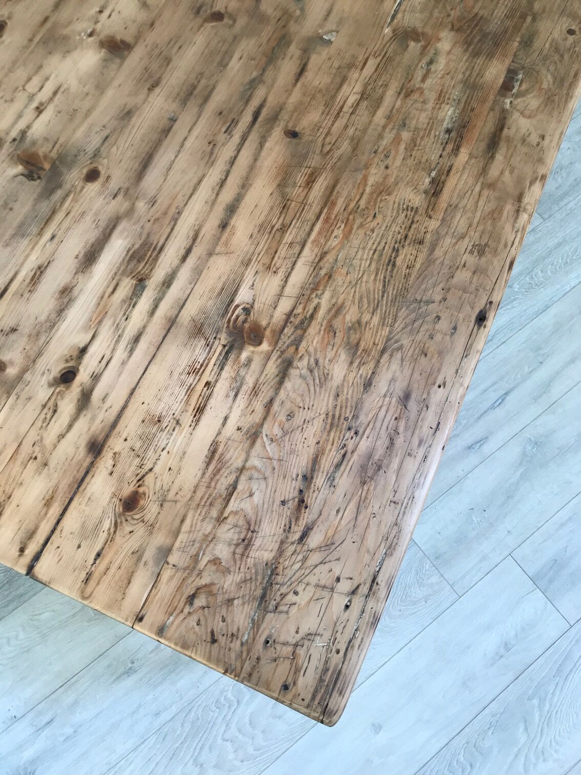 Vintage pine farm table