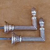 Set of 8 golden bronze tieback hooks