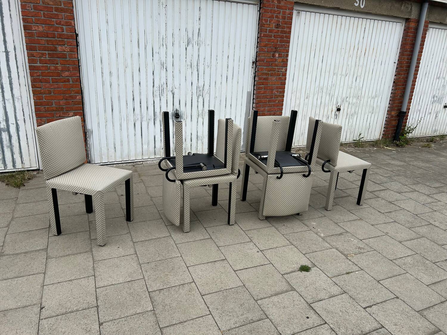 6x Arcadia Arcara chairs Paolo Piva B&B Italia